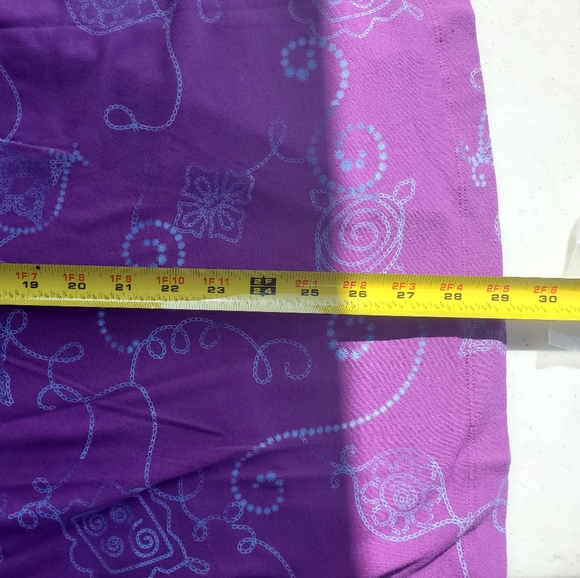 Catherines short sleeve Top 3X chain print swirls, 96% Cotton 4% Spandex Magenta - Picture 5 of 6